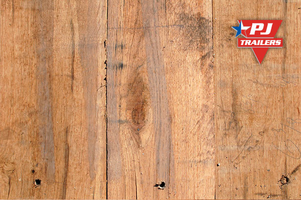 PJ Trailers Rough Oak Floor