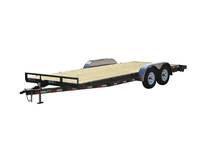 A PJ Trailers 5" Channel Carhauler (C5) 18' model imposed on an all white canvas.